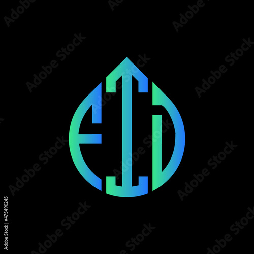 FID letter logo design on black background. 
FID circle letter logo design with ellipse shape.
FID creative initials letter logo concept.FID logo vector. 