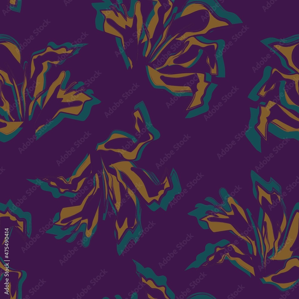 Floral Brush strokes Seamless Pattern Background Floral Brush strokes Seamless Pattern Background