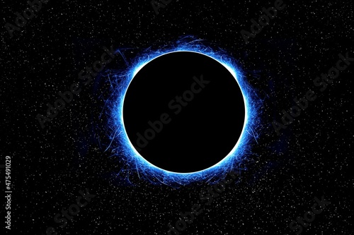 Black hole, illustration photo