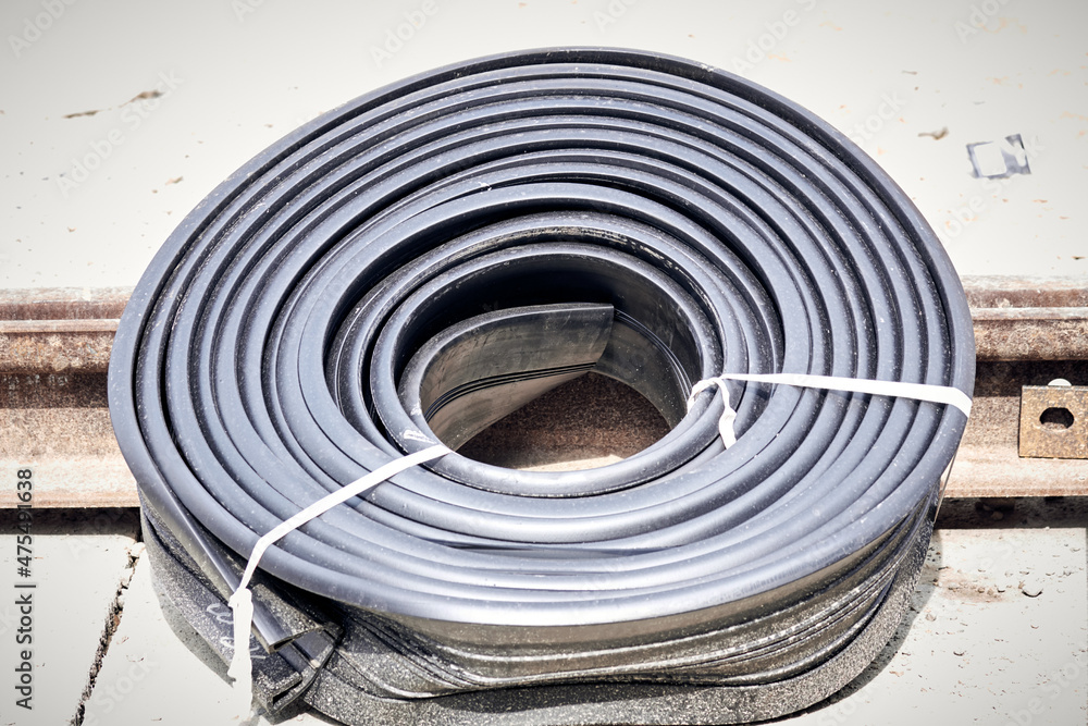 Special hoses and pipes on a construction site. Special hoses and pipes on a construction site.
