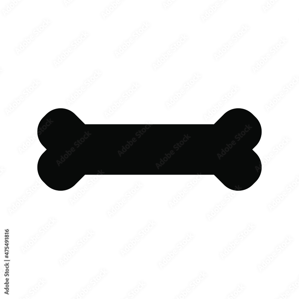 bone icon in modern flat design isolated on white background color editable bone icon in modern flat design isolated on white background color editable