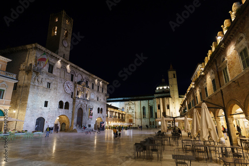 Ascoli Piceno, Marche, Italy, by night