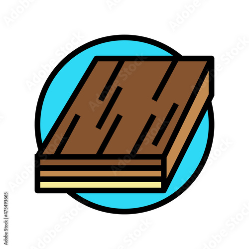parquet wooden floor color icon vector. parquet wooden floor sign. isolated symbol illustration