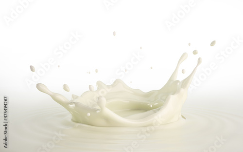 Milk crown splash, illustration photo