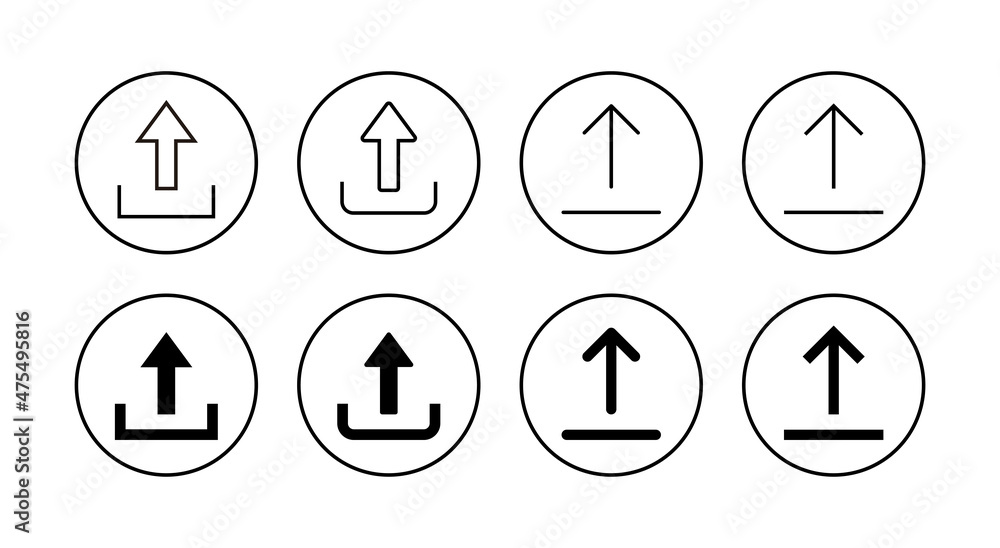 Upload icons set. load data sign and symbol Upload icons set. load data sign and symbol