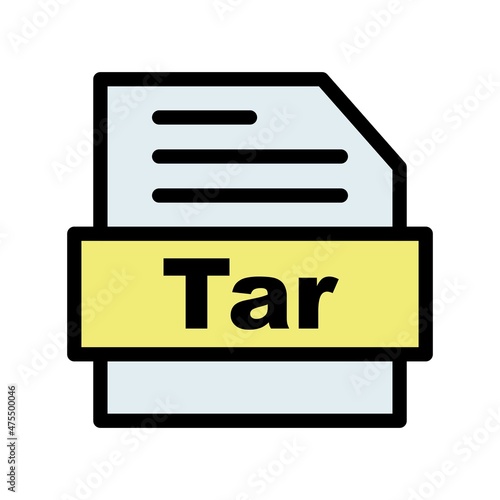 Tar Line Filled Vector Icon Design