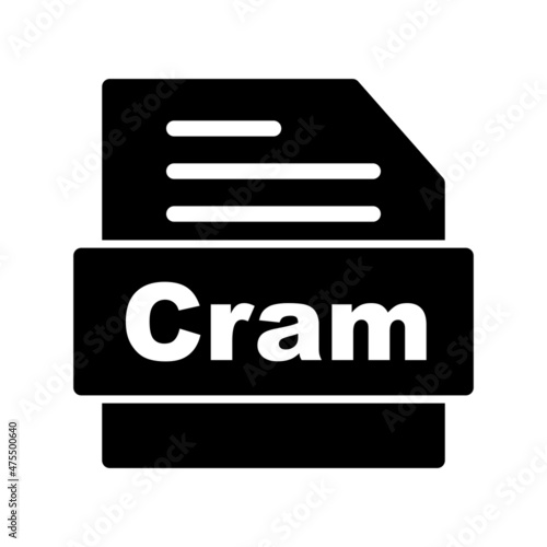 Cram Glyph Vector Icon Design