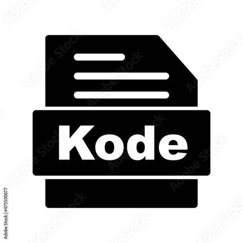 Kode Glyph Vector Icon Design photo