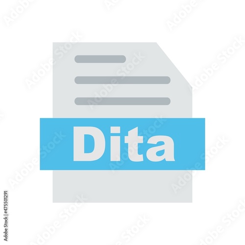 Dita Flat Vector Icon Design photo