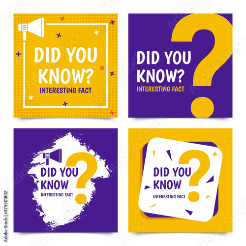 Did you know retro speech bubble