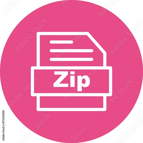  Zip Line circle Vector Icon Design