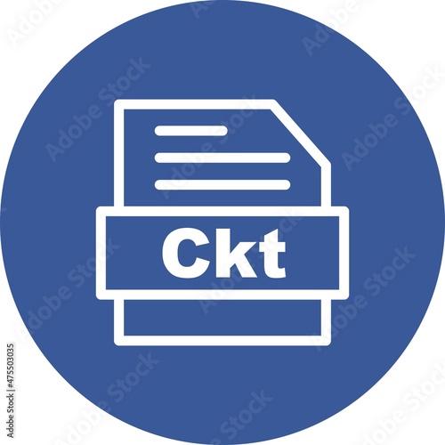 Ckt Line circle Vector Icon Design photo