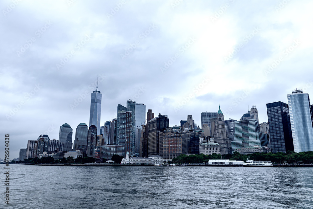 West Lower Manhattan view from Hoboken, New Jersey