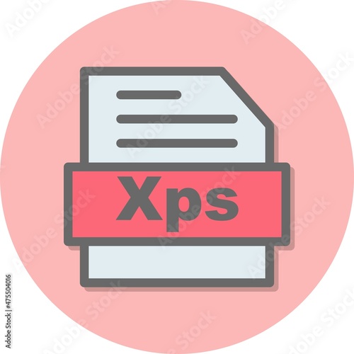 Xps Line Filled Circle Vector Icon Design