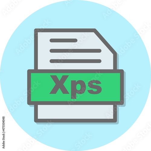 Xps Line Filled Circle Vector Icon Design