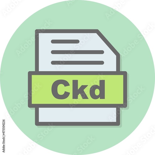 Ckd Line Filled Circle Vector Icon Design