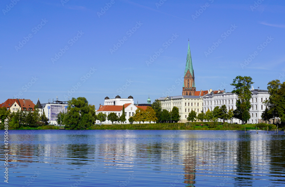 View of the city of Schwerin.
