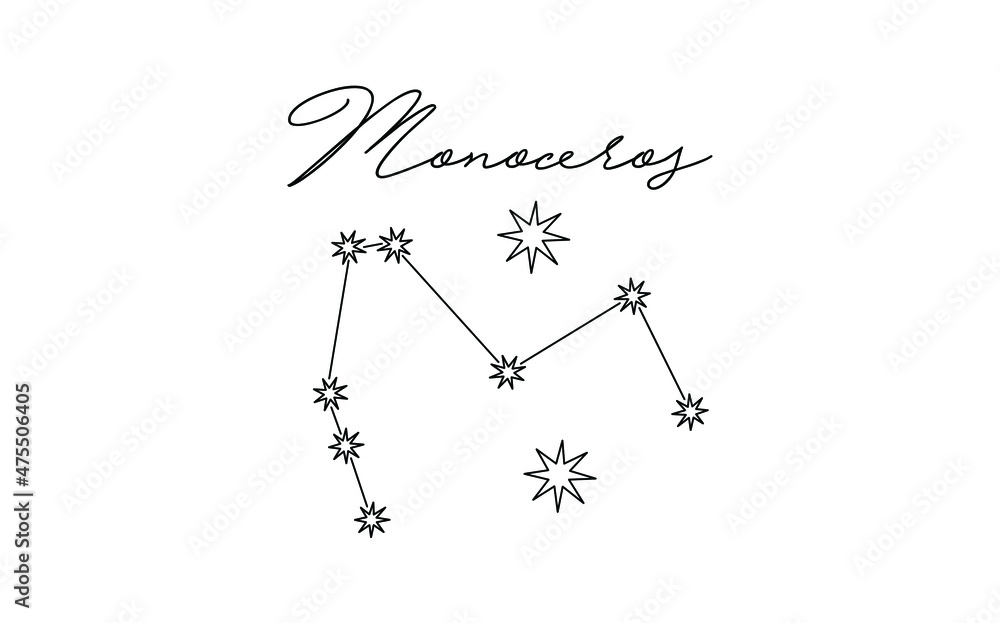 vector illustration of a constellation zodiac vector illustration of a constellation zodiac