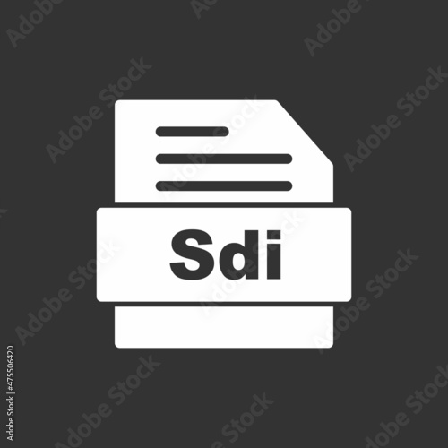 Sdi Glyph Inverted Vector Icon Design photo