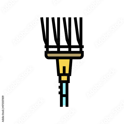 rakes farmer accessory color icon vector. rakes farmer accessory sign. isolated symbol illustration
