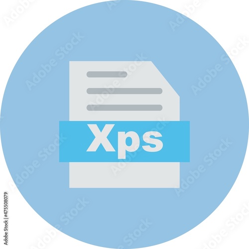 Xps Line Bubble Gradient Vector Icon Design