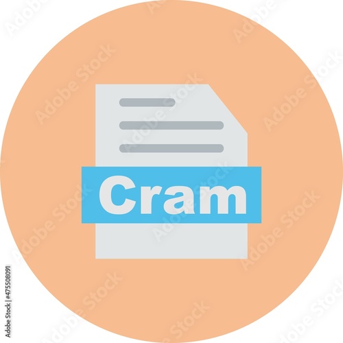 Cram Line Bubble Gradient Vector Icon Design