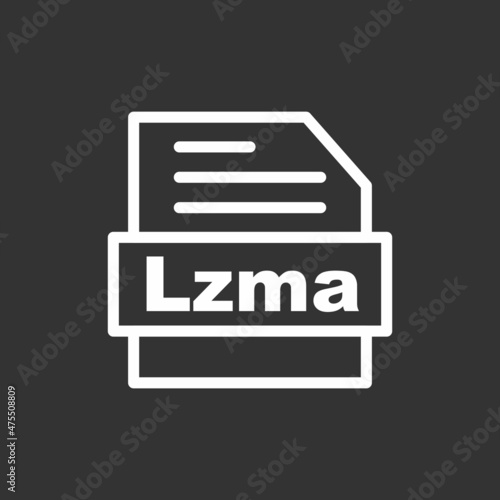  Lzma Line Inverted Vector Icon Design photo