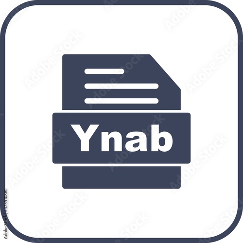 Ynab Glyph Round Corner Vector Icon Design