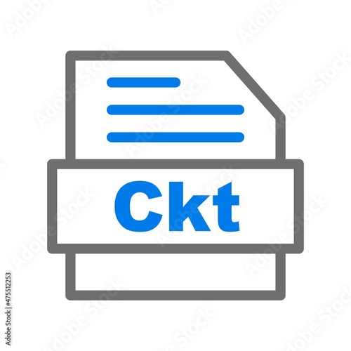 Ckt Line Blue Vector Icon Design photo