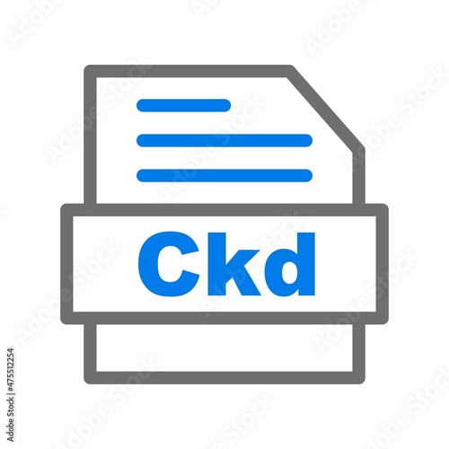 Ckd Line Blue Vector Icon Design