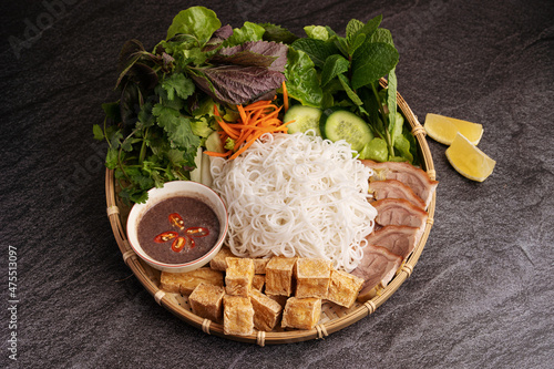 Bun Dau Mam Tom Vietnamese Traditional Dish