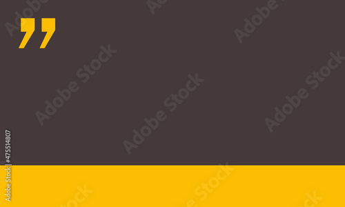 dark gray background with yellow squares and quotes