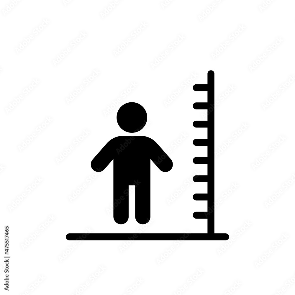 Man tall scale icon Vector. Man tall scale icon Vector.