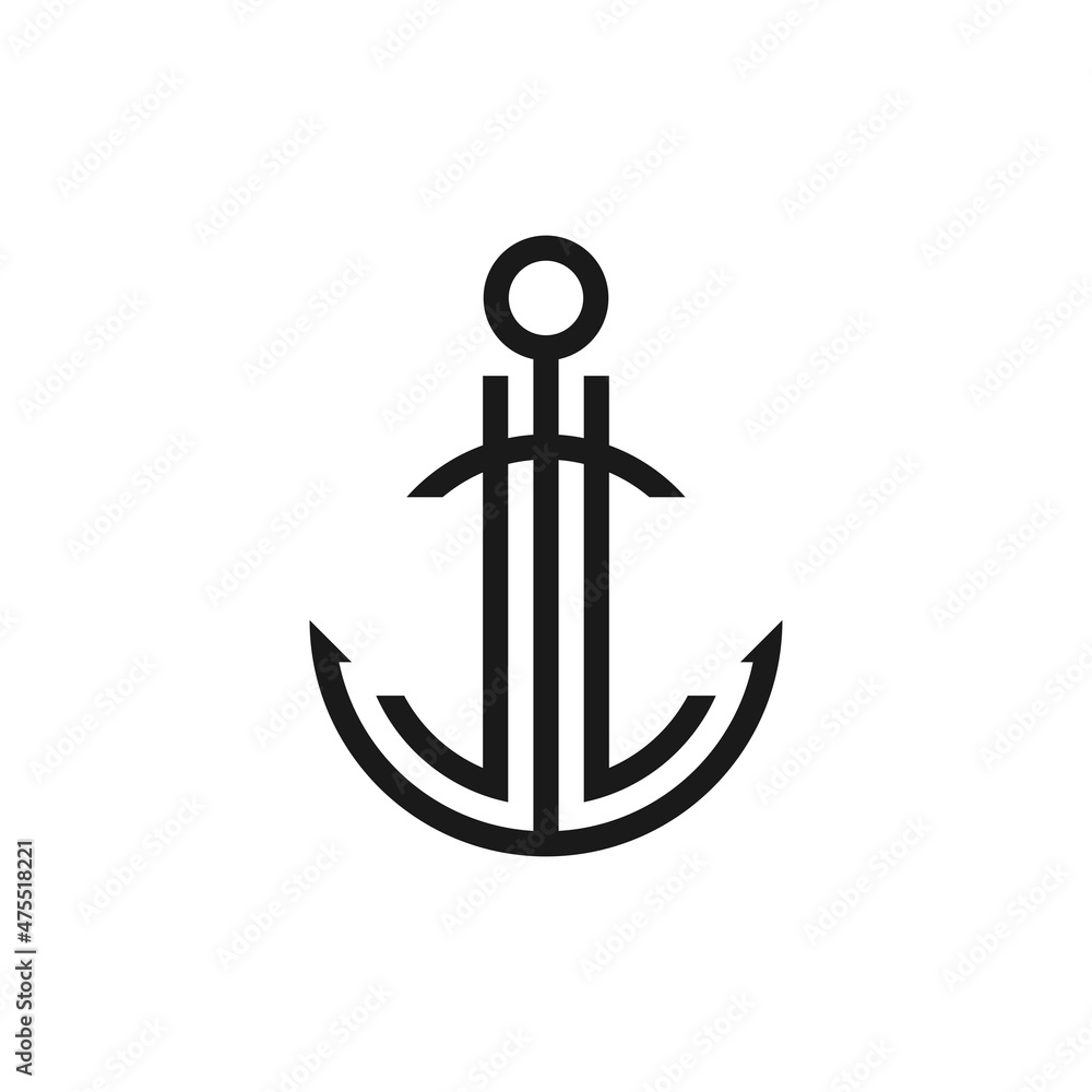 Anchor logo design Anchor logo design