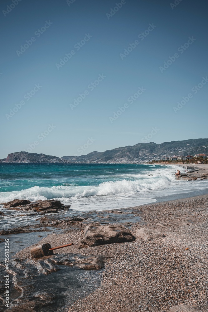 view of Alanya, sea beach in Alanya, Turkey view of Alanya, sea beach in Alanya, Turkey