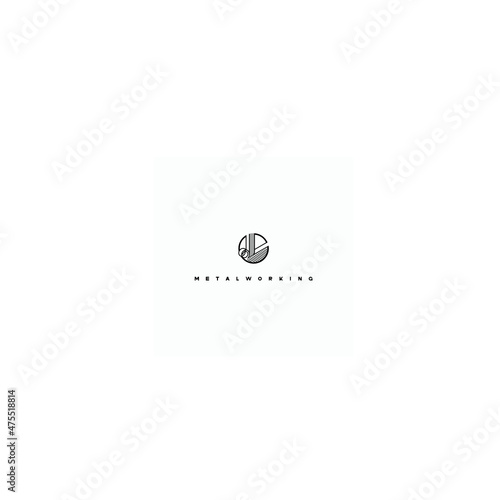 
illustration consisting of the image of the cutter in the form of a symbol or logo 