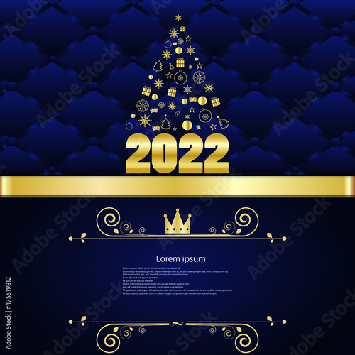 2022 Merry Christmas background for your seasonal invitations, festival posters, greetings cards.