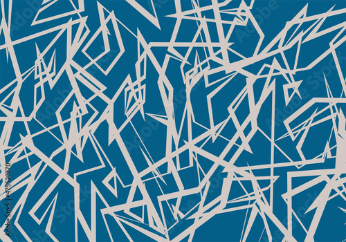 Minimalist background with abstract and irregular sharp lines pattern