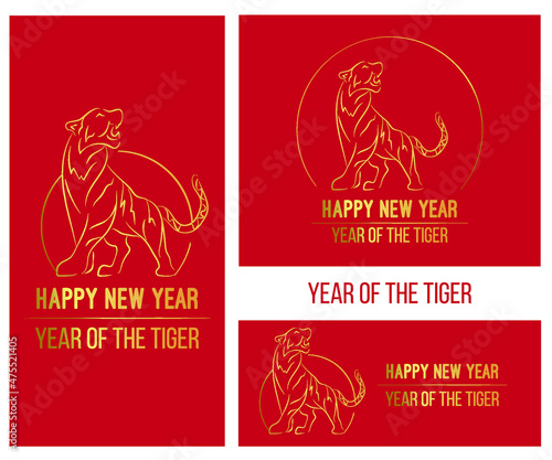 Happy new year 2022 Elegant golden text with light. Minimalistic text template  banner new year and christmas  vector illustration