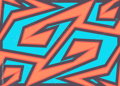 Abstract background with simple tribal line pattern 