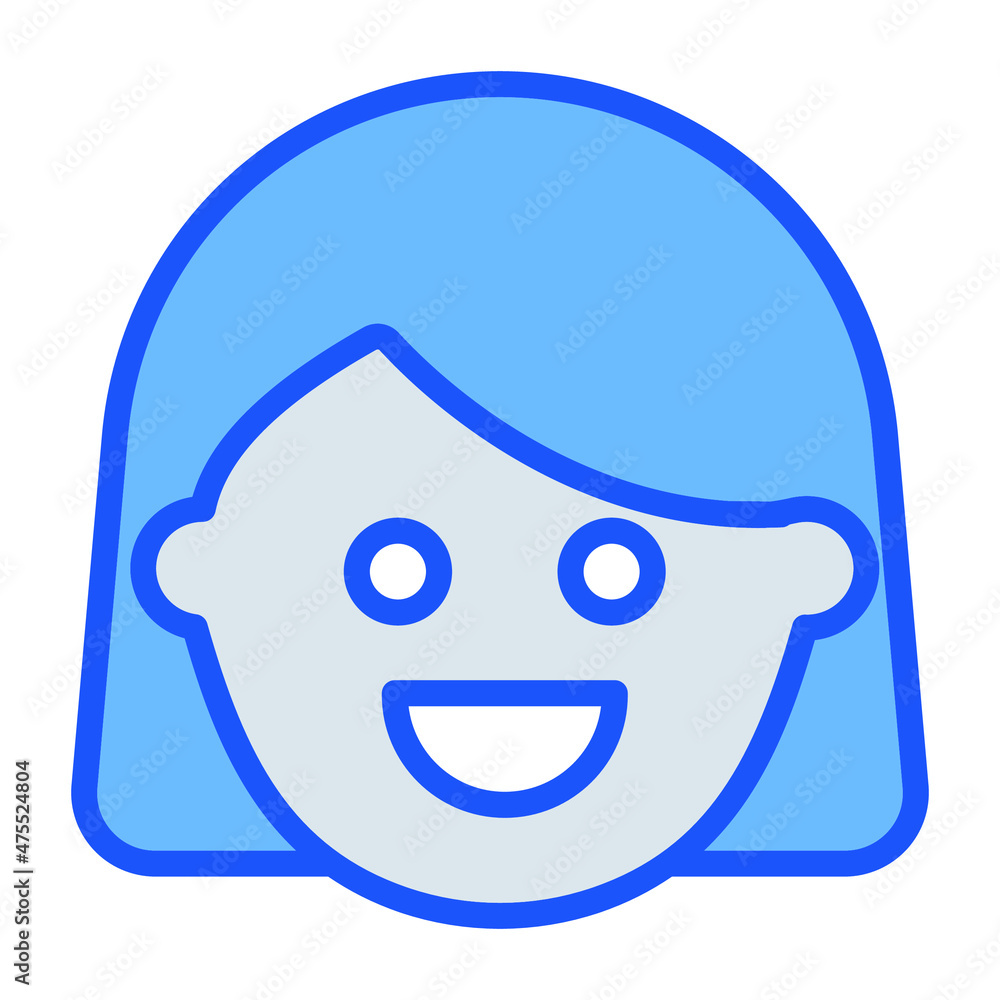 Female face Vector icon which is suitable for commercial work and easily modify or edit it
Female face Vector icon which is suitable for commercial work and easily modify or edit it