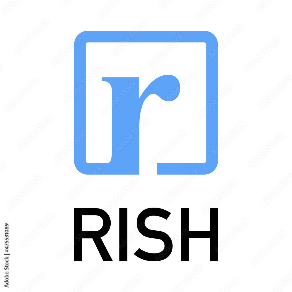 r shape letter icon design r shape letter icon design