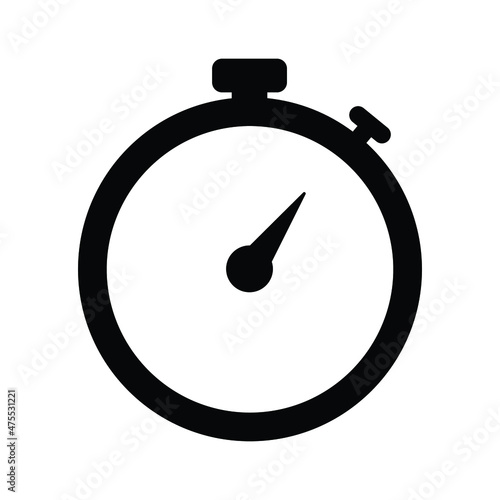 Stopwatch Vector icon which is suitable for commercial work and easily modify or edit it

