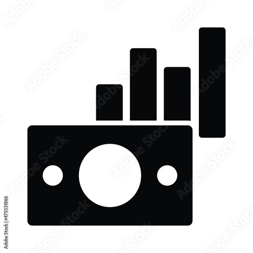 Camera analytics Vector icon which is suitable for commercial work and easily modify or edit it

