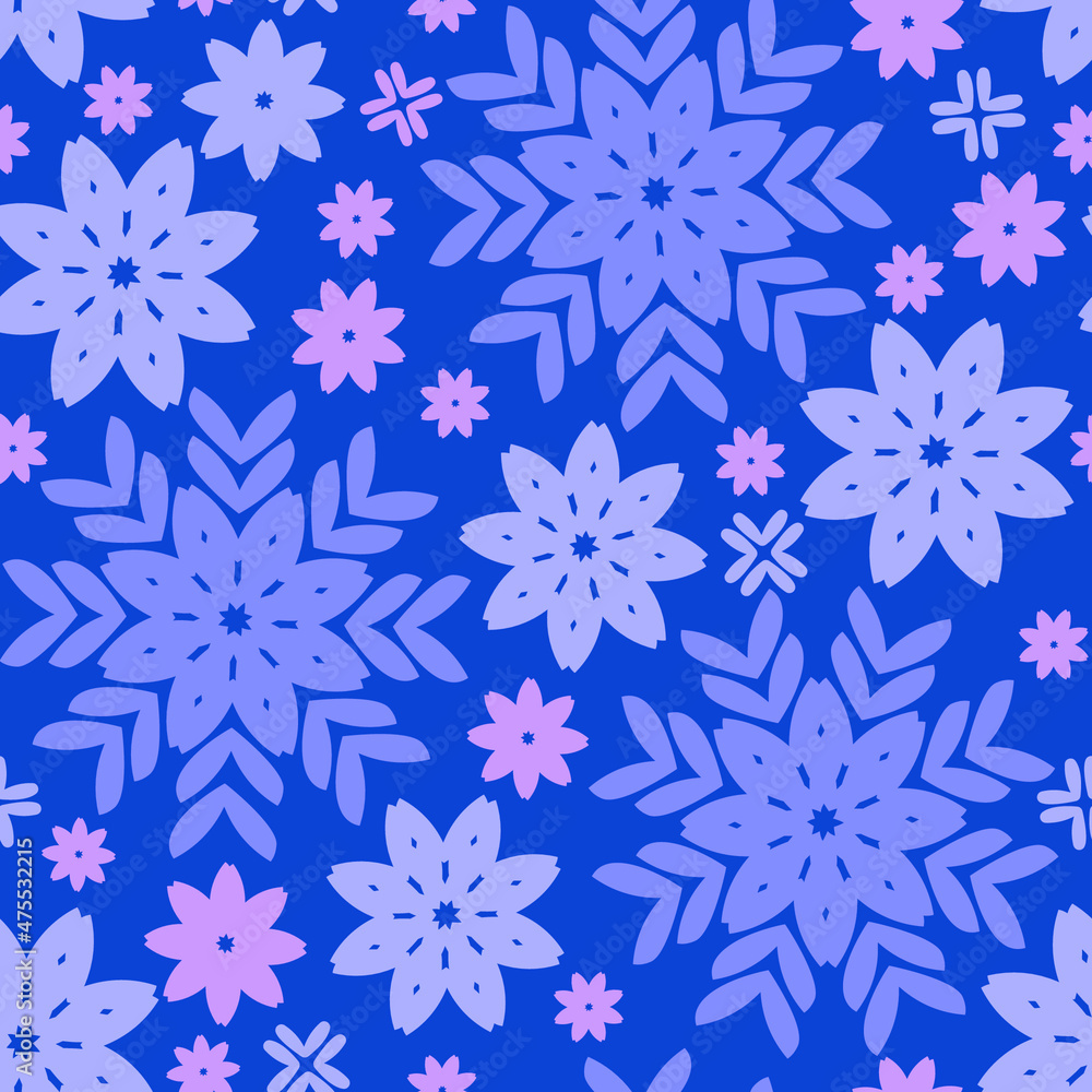 Flower seamless pattern vector illustration. Flower seamless pattern vector illustration.