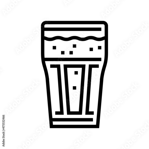 chocolate coffee line icon vector. chocolate coffee sign. isolated contour symbol black illustration