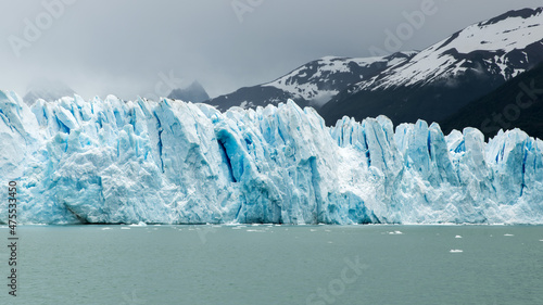The incredible "Perito Moreno" glacier in Patagonia and the iceberg channel in Lago Argentino