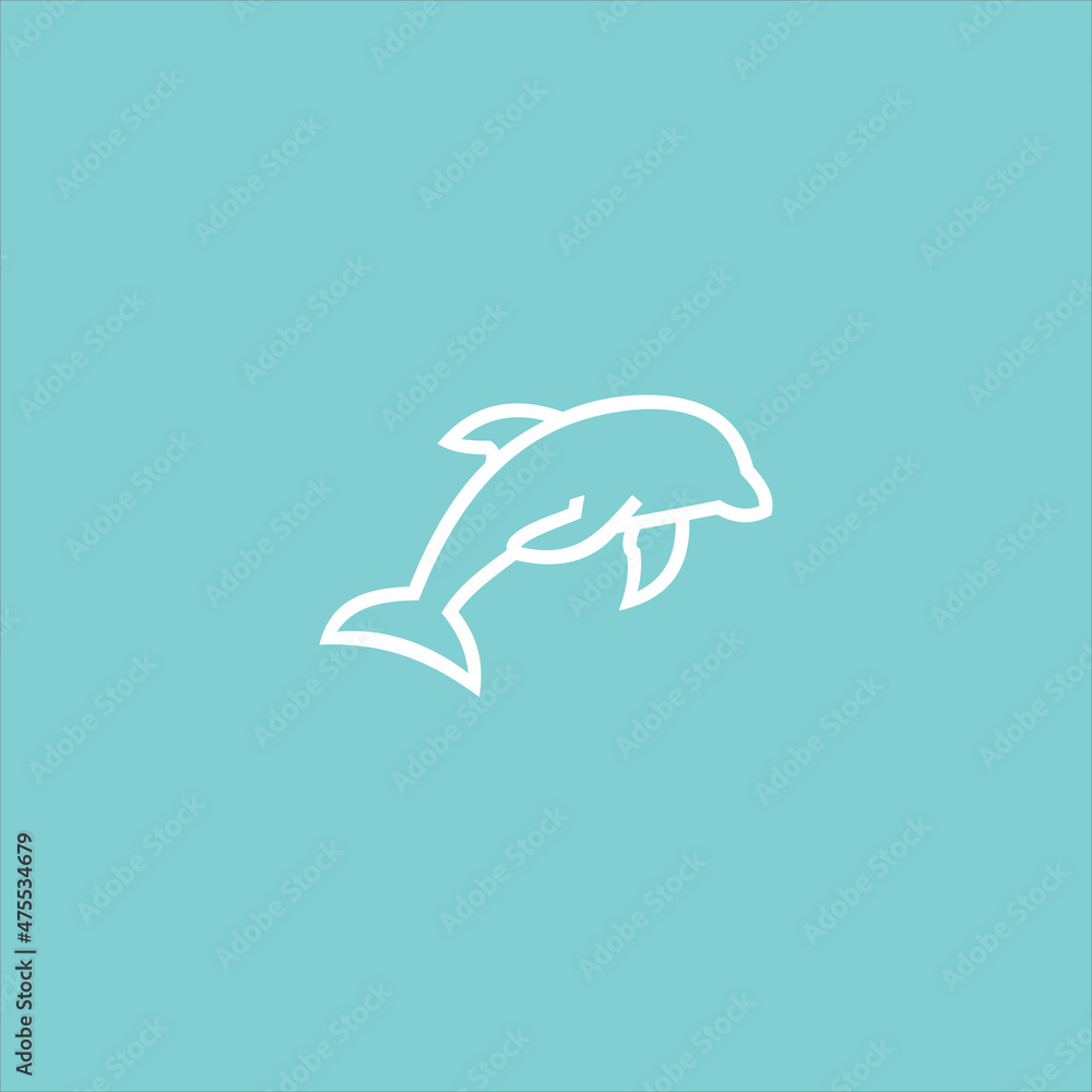 Fototapeta premium Animal logo vector template line