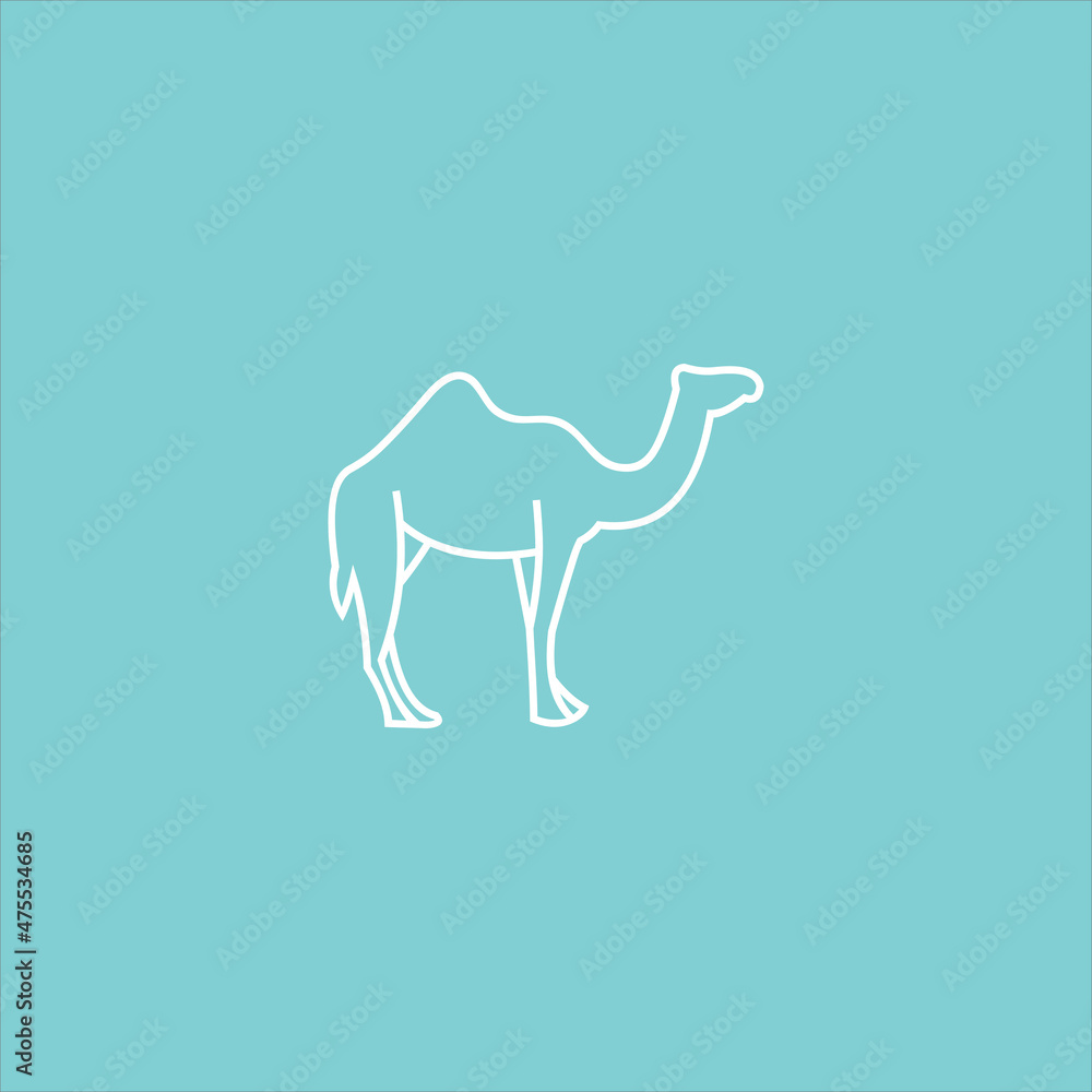 Fototapeta premium Animal logo vector template line