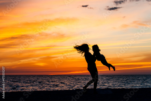 A Young Girl Child Kid Silhouette Shadow Black Sky Colorful Get Outside Fresh Air Childhood Unplugged Play Run Wind Fun 